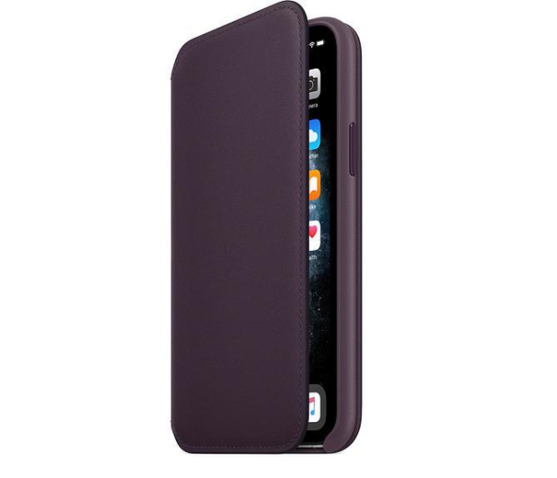 Apple Leather Folio do iPhone 11 Pro Aubergine - 514651 - zdjęcie 2